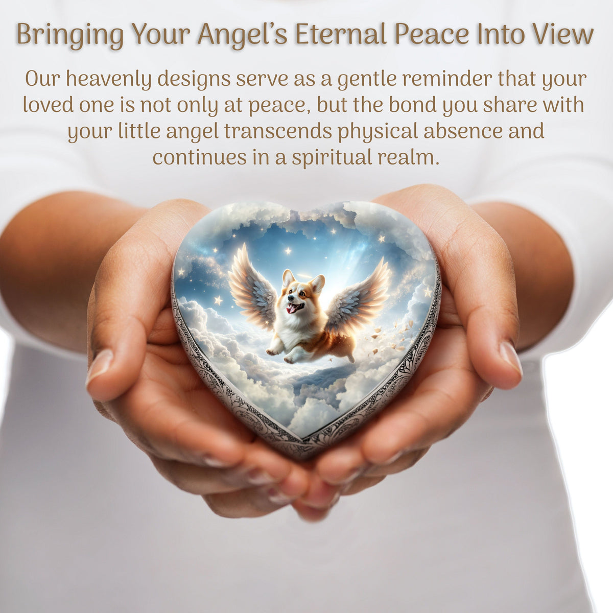 Eternal Elegance Dog Urns Corgi - Heavenly Serenity Dog Urn