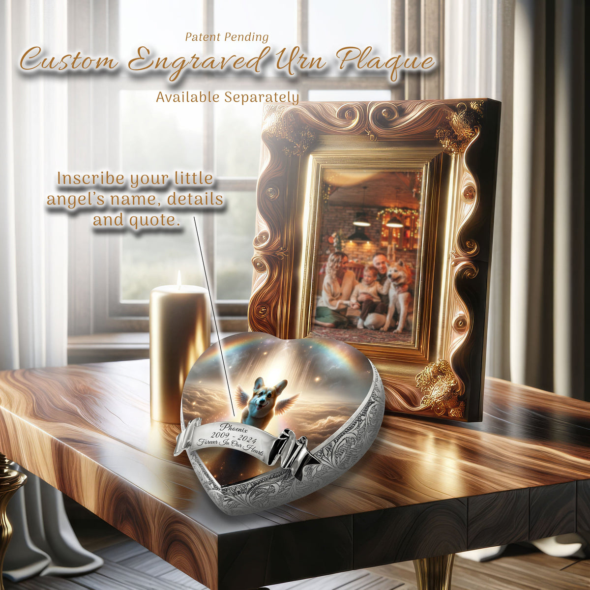 Eternal Elegance Dog Urns Corgi - Rainbow Bridge Dog Urn