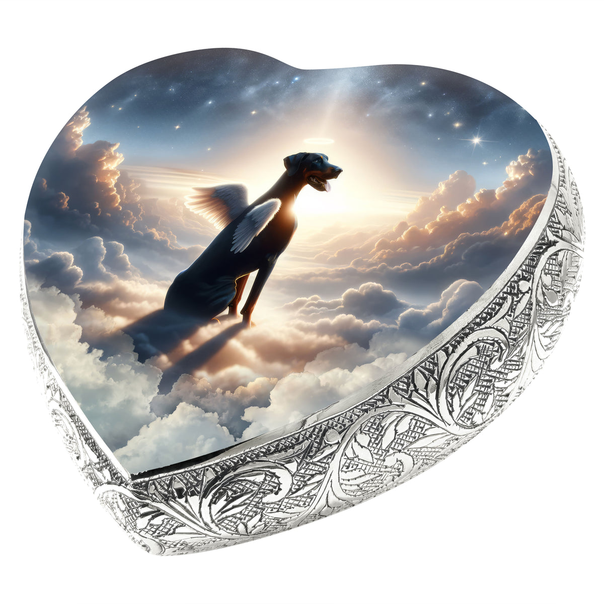 Eternal Elegance Dog Urns Doberman Pinscher - Angel's Vision Dog Urn