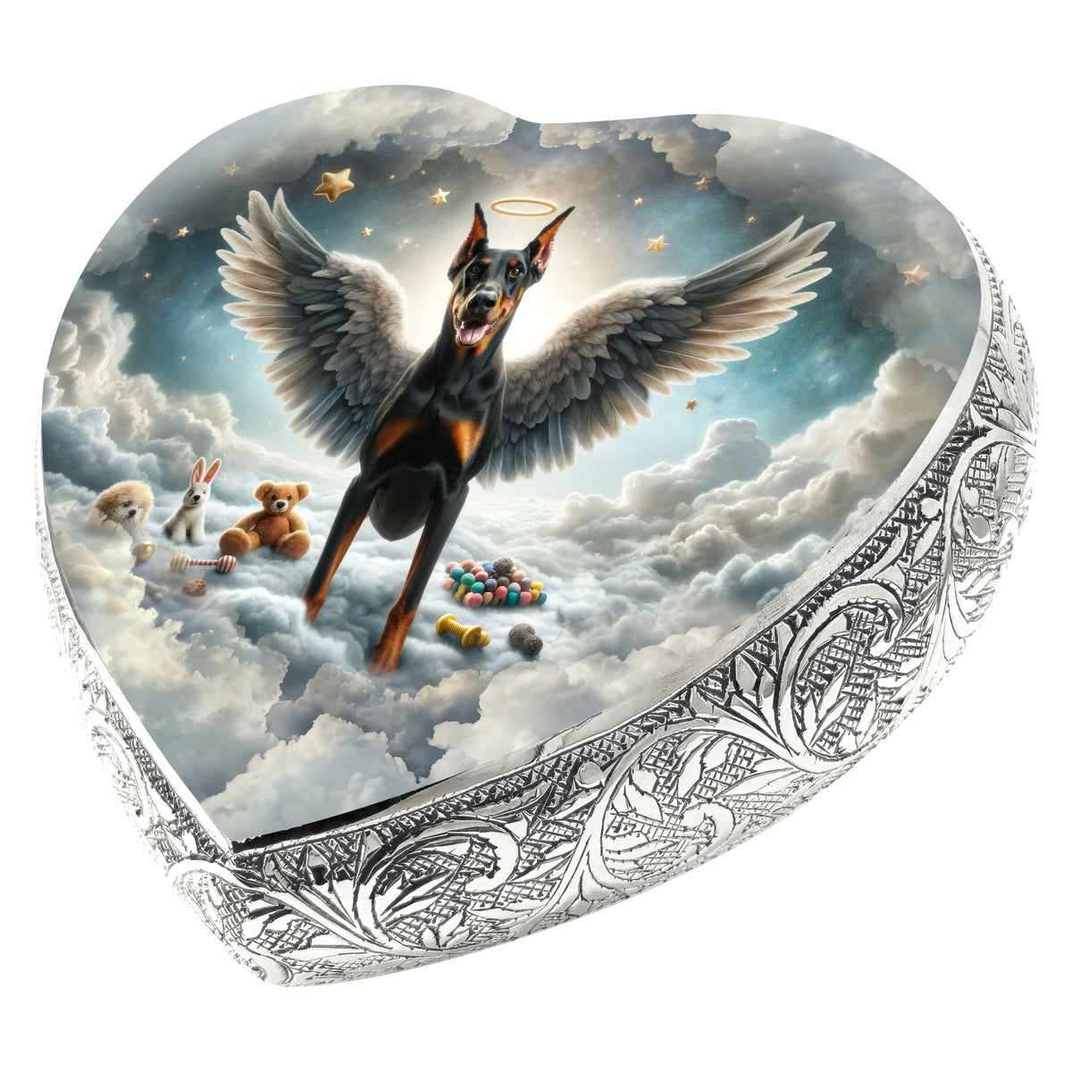 Eternal Elegance Dog Urns Doberman Pinscher - Celestial Vision Dog Urn