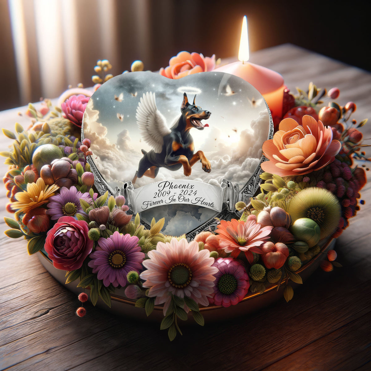 Eternal Elegance Dog Urns Doberman Pinscher - Edenic Splendor Dog Urn