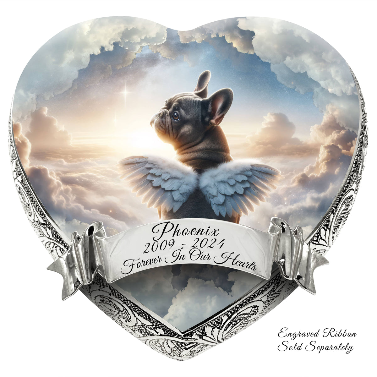 Eternal Elegance Dog Urns French Bulldog - Celestine Serenity Dog Urn