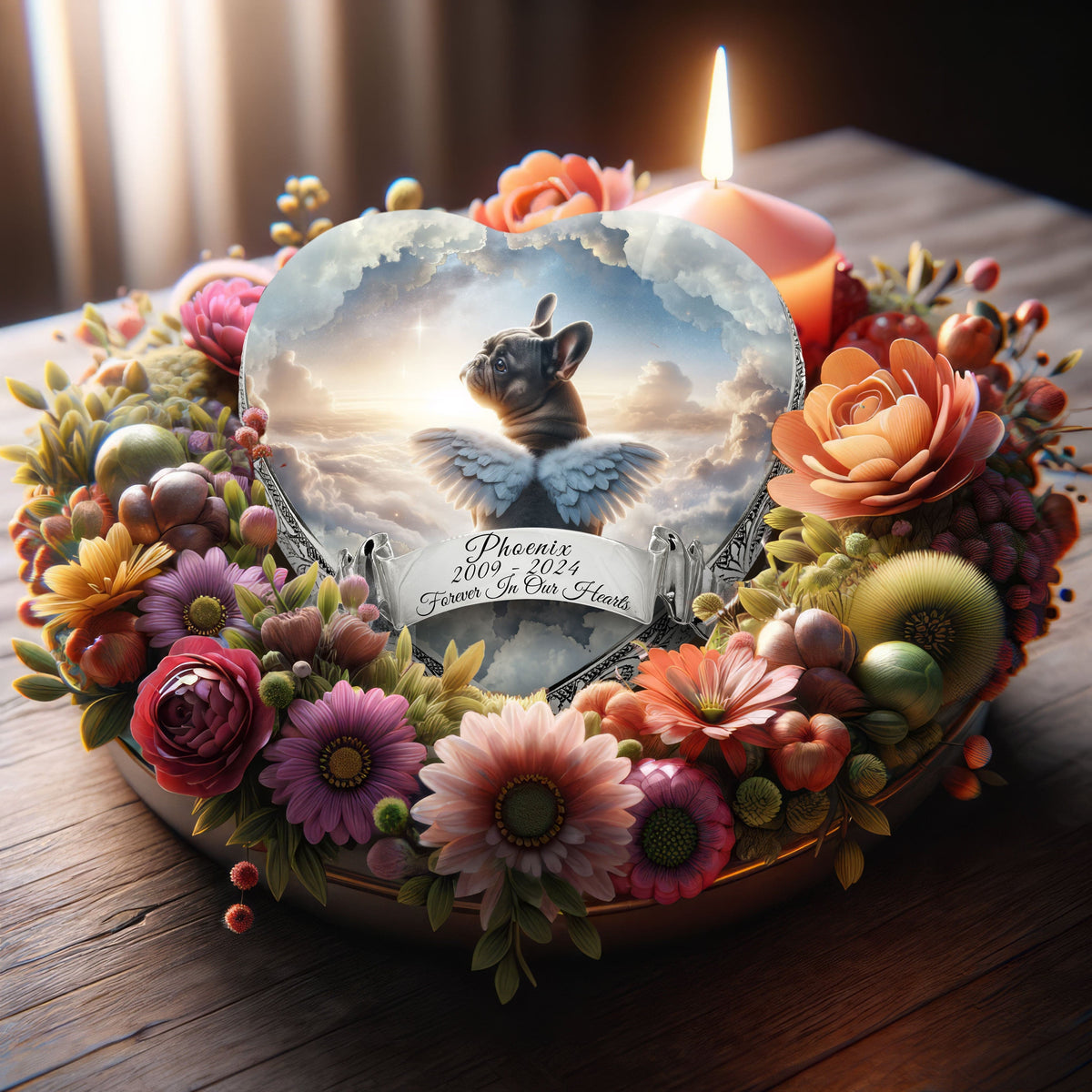 Eternal Elegance Dog Urns French Bulldog - Celestine Serenity Dog Urn