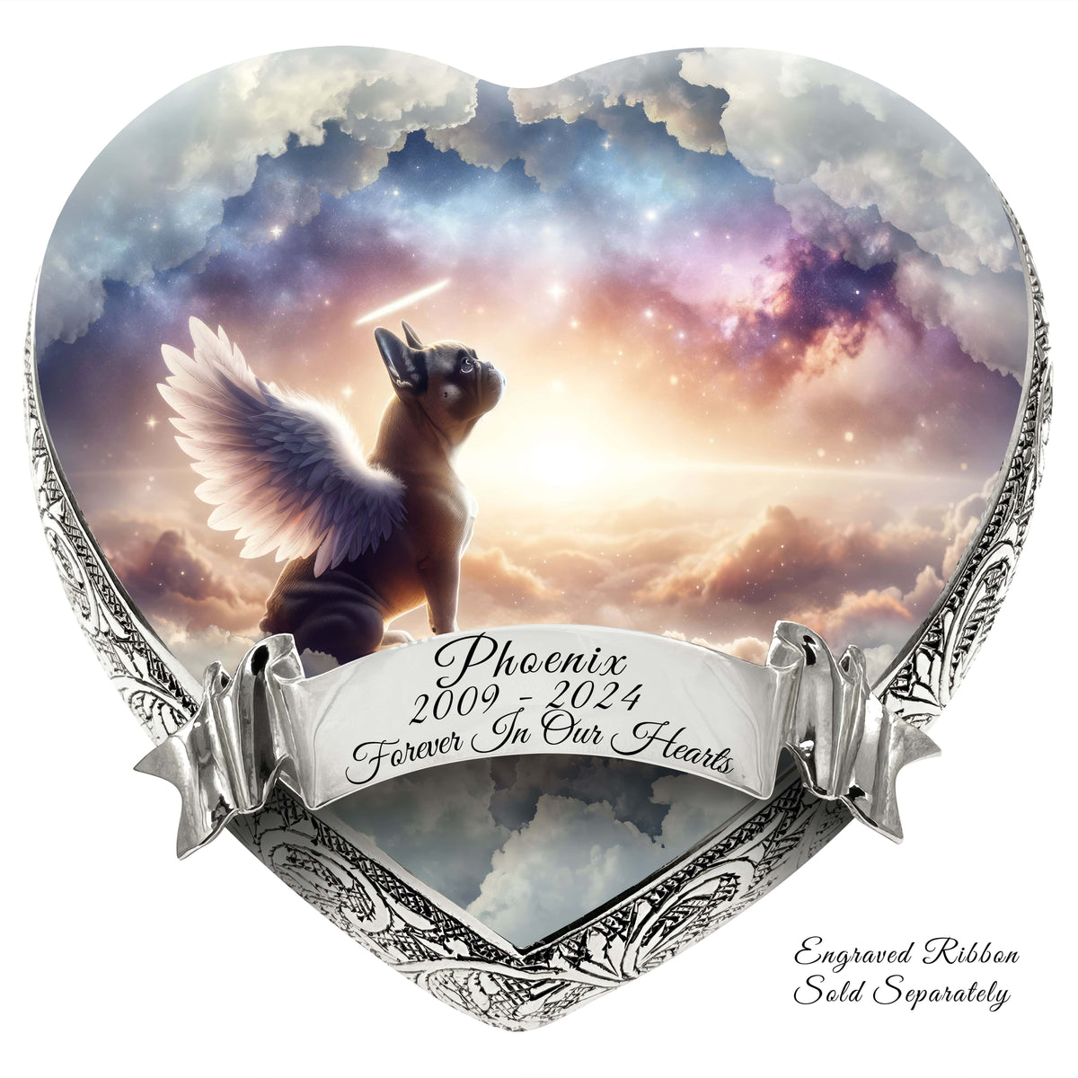 Eternal Elegance Dog Urns French Bulldog - Cosmic Dawn Dog Urn