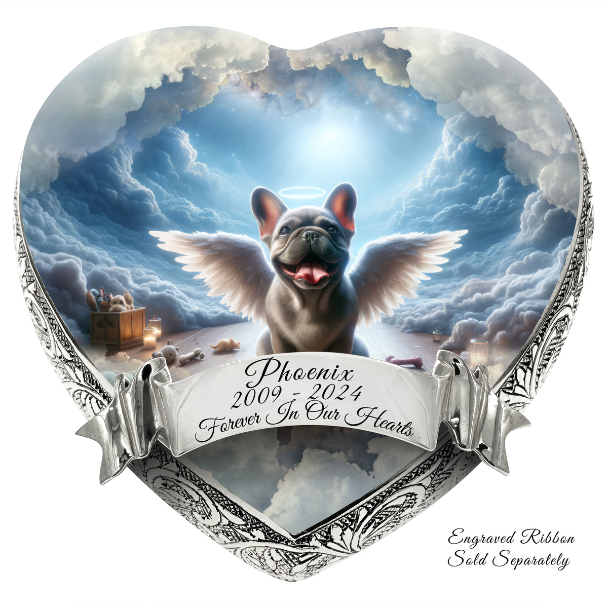 Eternal Elegance Dog Urns French Bulldog - Etheric Twilight Dog Urn