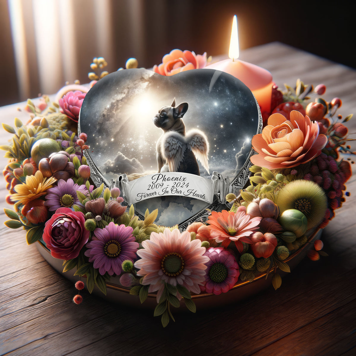 Eternal Elegance Dog Urns French Bulldog - Solar Flare Sparkle Dog Urn