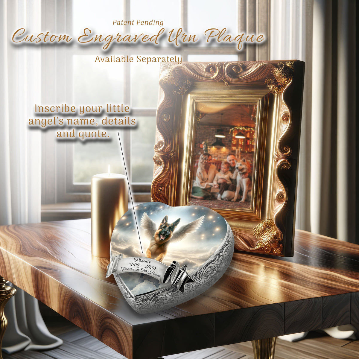 Eternal Elegance Dog Urns German Shepherd - Celestial Harmony Dog Urn
