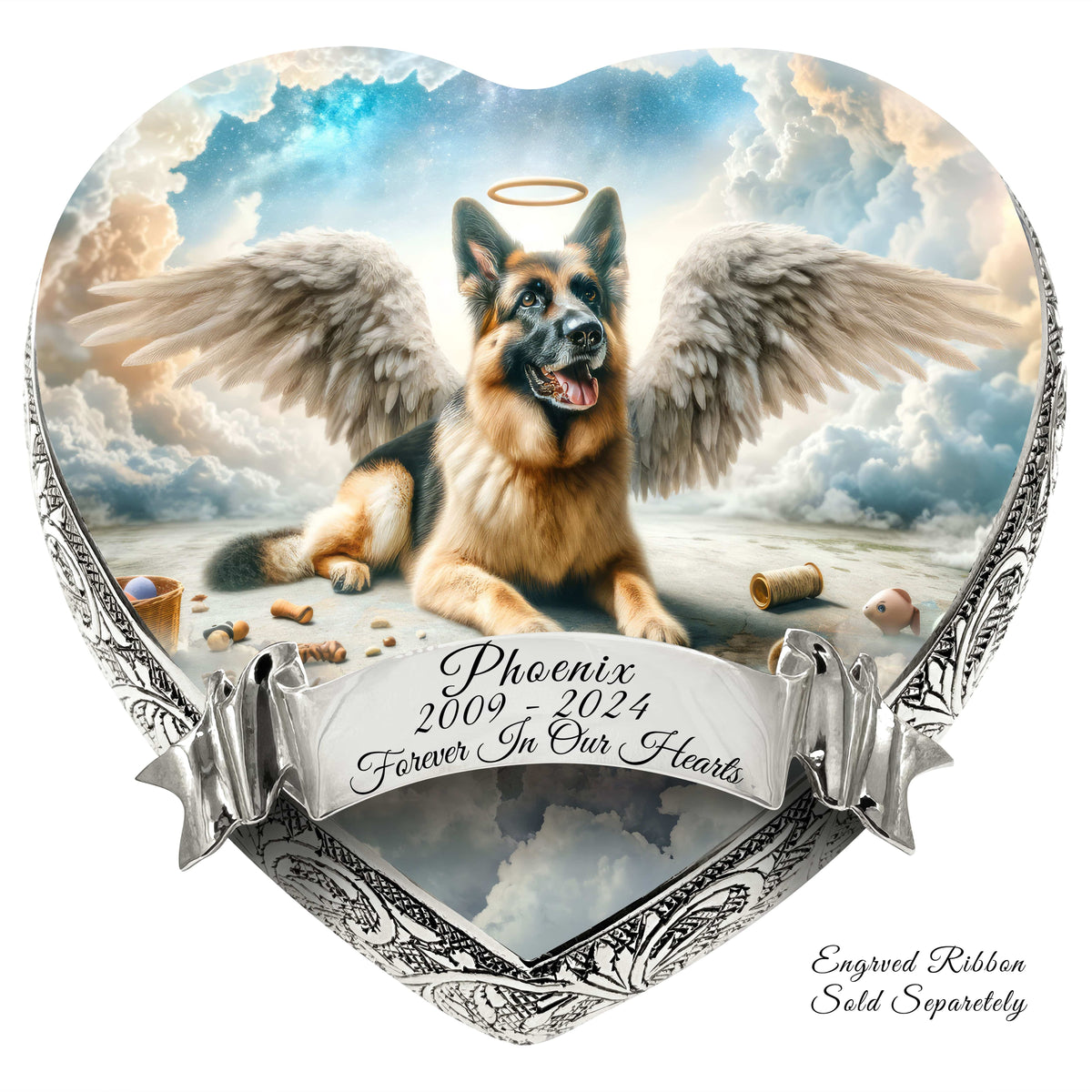 Eternal Elegance Dog Urns German Shepherd - Cosmic Calm Dog Urn