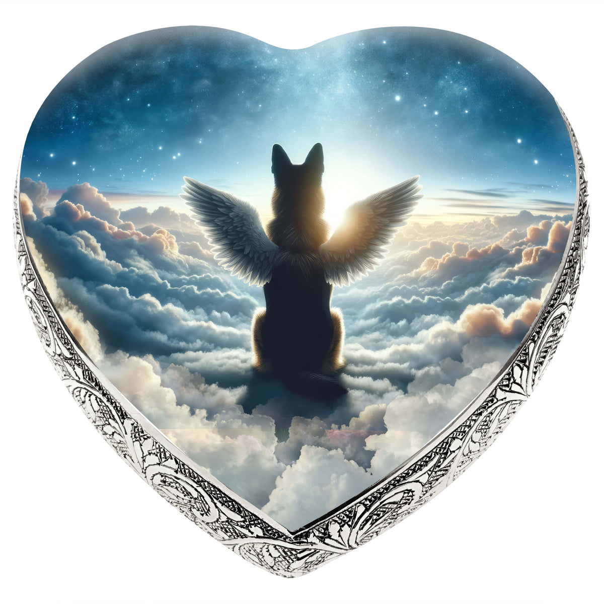 Eternal Elegance Dog Urns German Shepherd - Cosmic Oasis Dog Urn