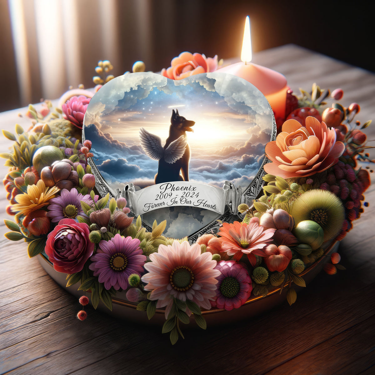 Eternal Elegance Dog Urns German Shepherd - Heavenly Horizon Dog Urn