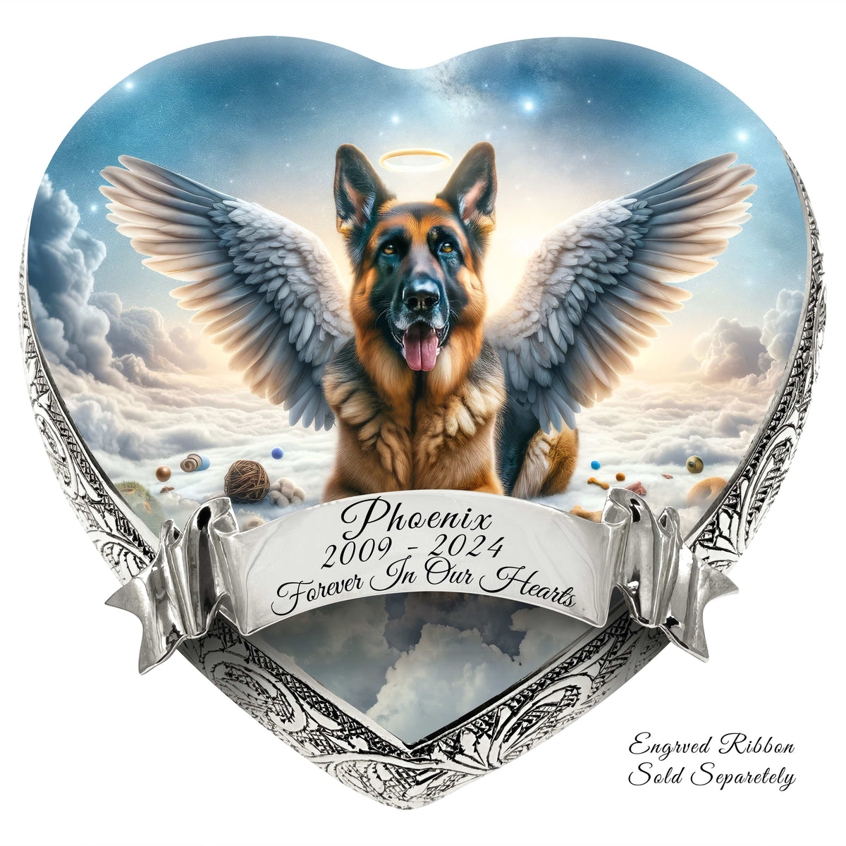 Eternal Elegance Dog Urns German Shepherd - Infinity Glaze Dog Urn