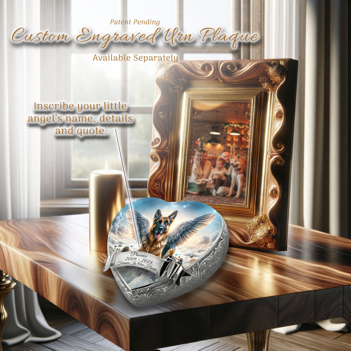 Eternal Elegance Dog Urns German Shepherd - Infinity Glaze Dog Urn