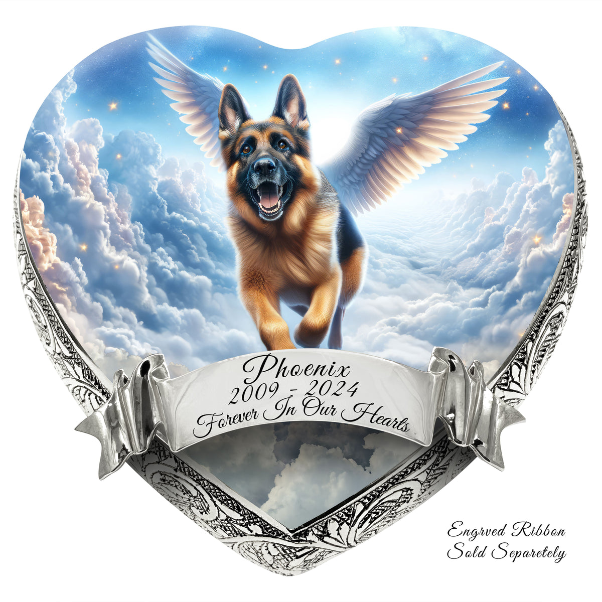 Eternal Elegance Dog Urns German Shepherd - Zodiac Zen Dog Urn