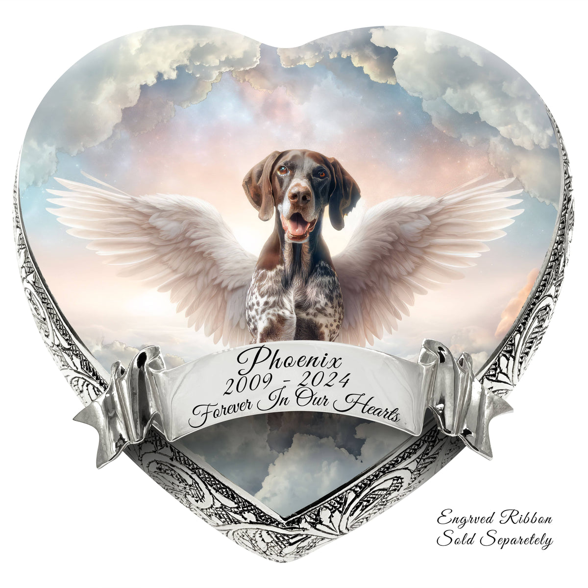 Eternal Elegance Dog Urns German Shorthaired Pointer - Angel's Embrace Dog Urn