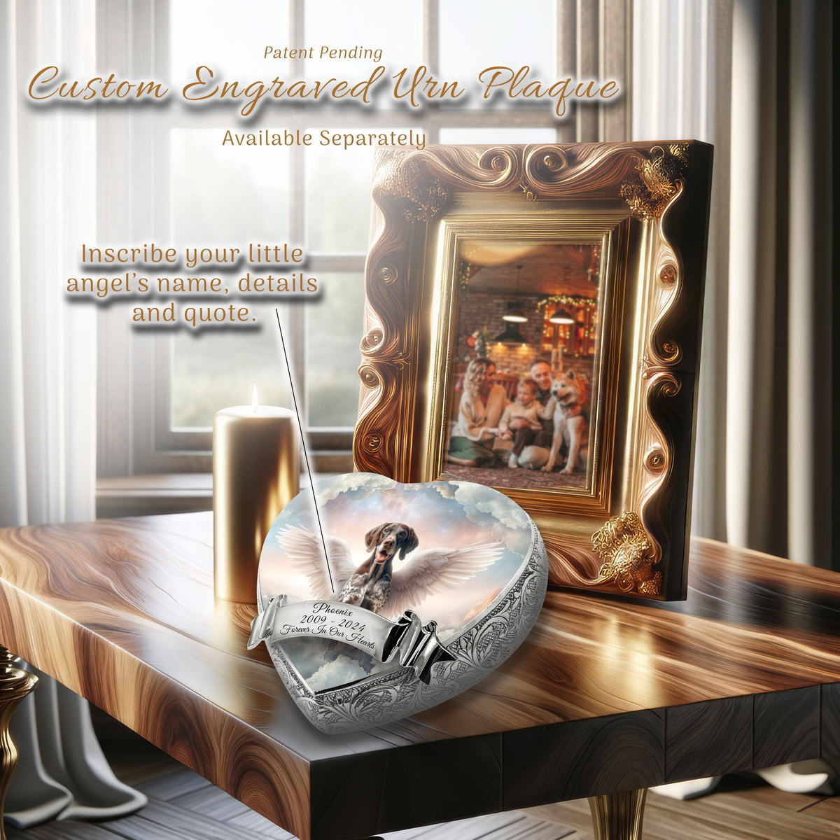 Eternal Elegance Dog Urns German Shorthaired Pointer - Angel's Embrace Dog Urn