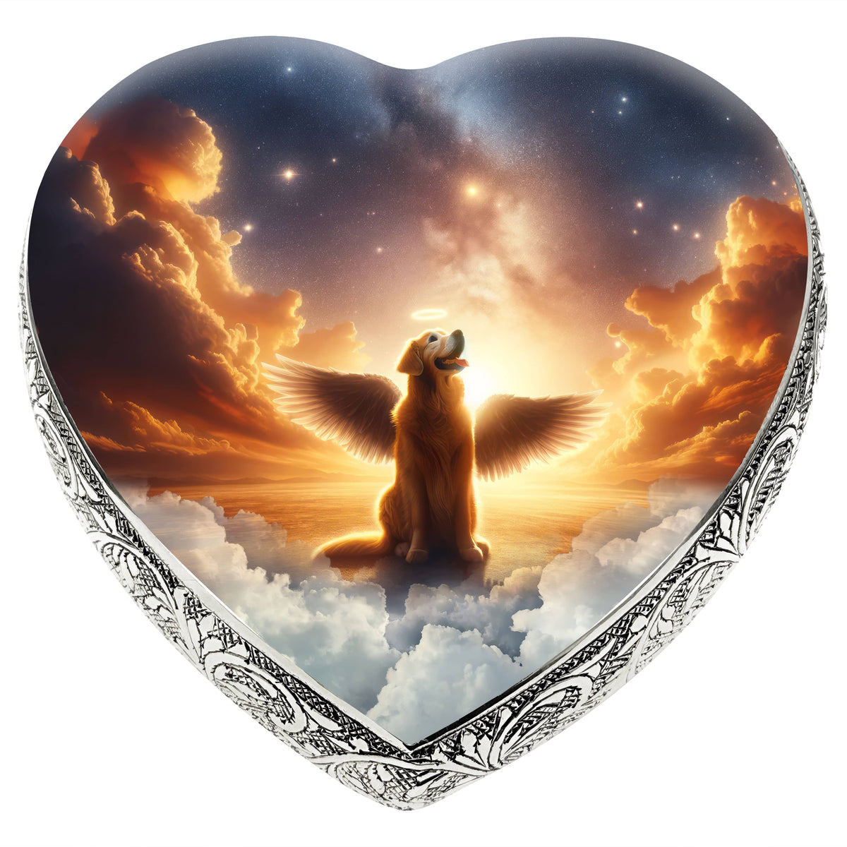 Eternal Elegance Dog Urns Golden Retriever - Celestial Cascade Dog Urn