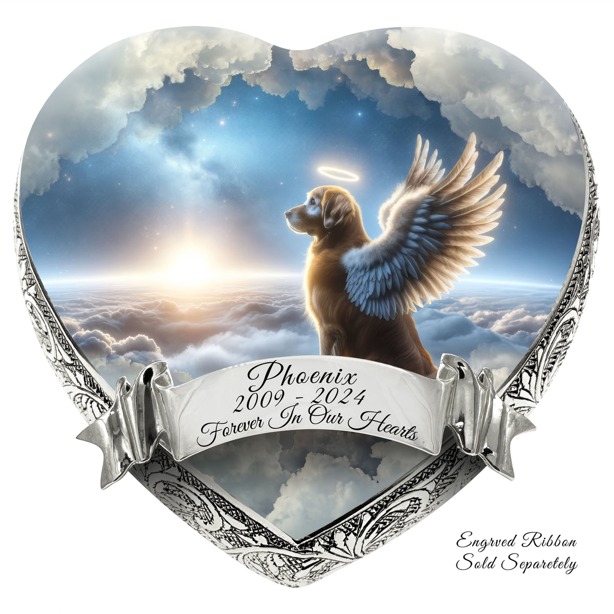 Eternal Elegance Dog Urns Golden Retriever - Galactic Gaze Dog Urn