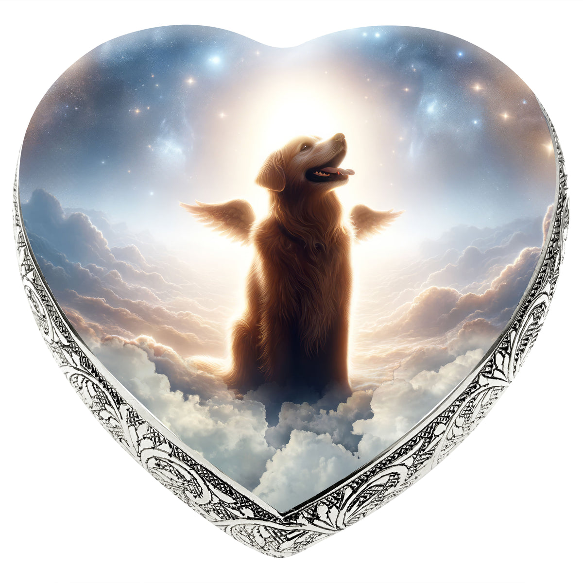 Eternal Elegance Dog Urns Golden Retriever - Meteor Trail Dog Urn