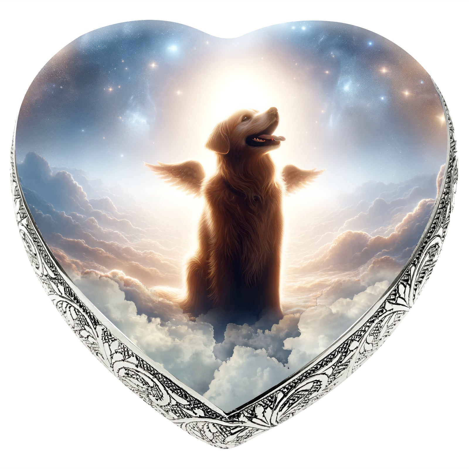Eternal Elegance Dog Urns Golden Retriever - Meteor Trail Dog Urn