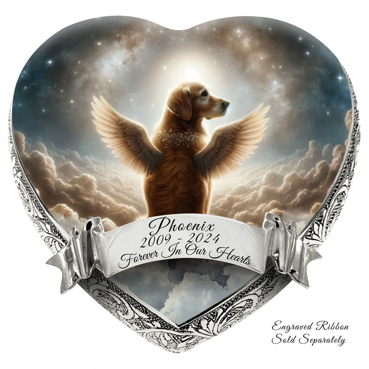 Eternal Elegance Dog Urns Golden Retriever - Nebula Nectar Dog Urn