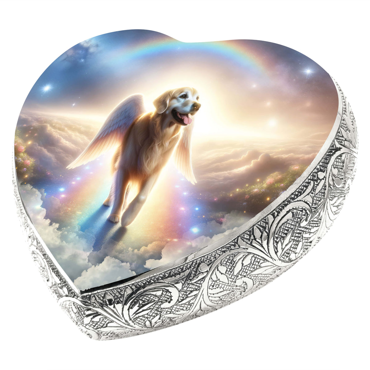 Eternal Elegance Dog Urns Golden Retriever - Rainbow Arc Dog Urn