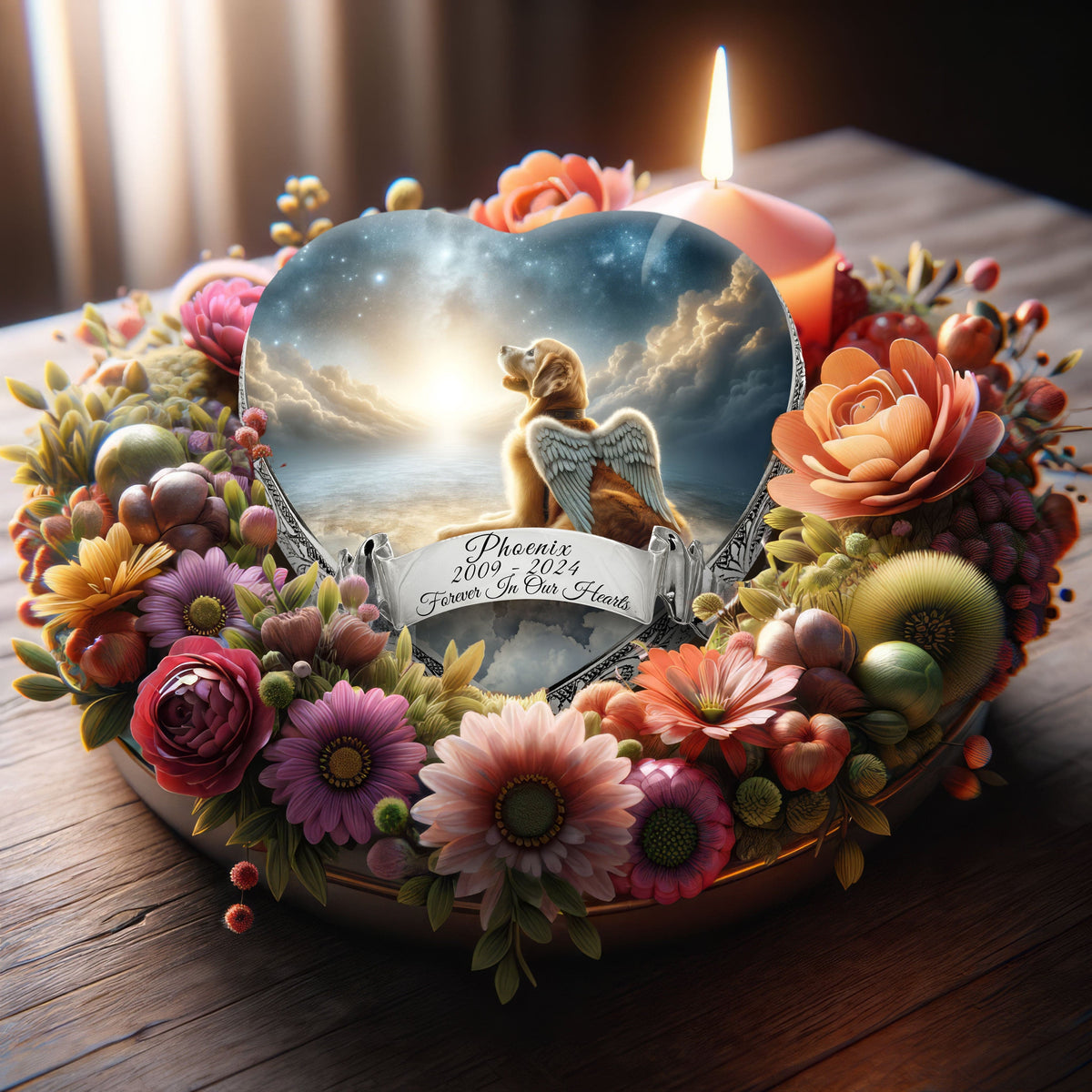 Eternal Elegance Dog Urns Golden Retriever - Stellar Silk Dog Urn