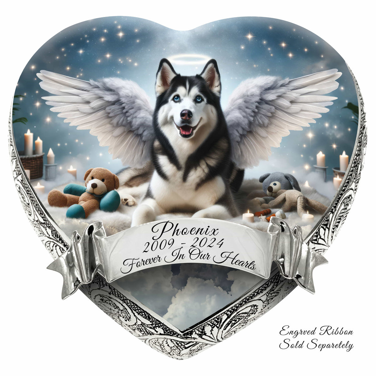Eternal Elegance Dog Urns Husky - Edenic Splendor Dog Urn