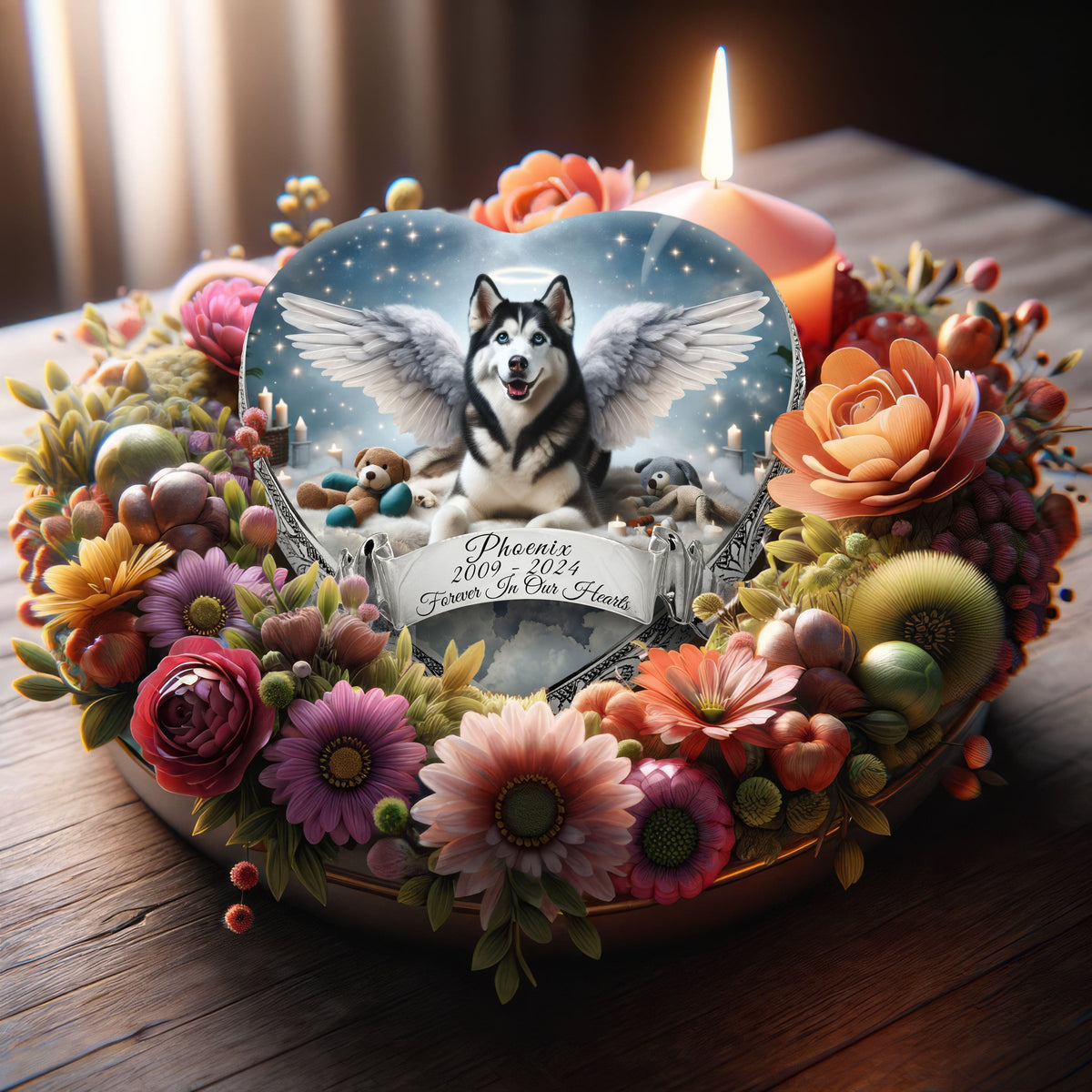 Eternal Elegance Dog Urns Husky - Edenic Splendor Dog Urn