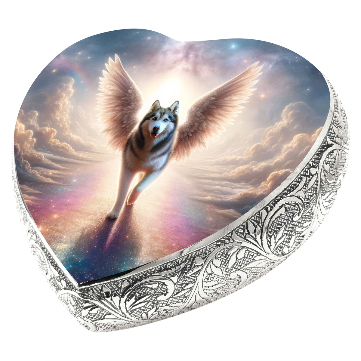 Eternal Elegance Dog Urns Husky - Rainbow Bridge Dog Urn