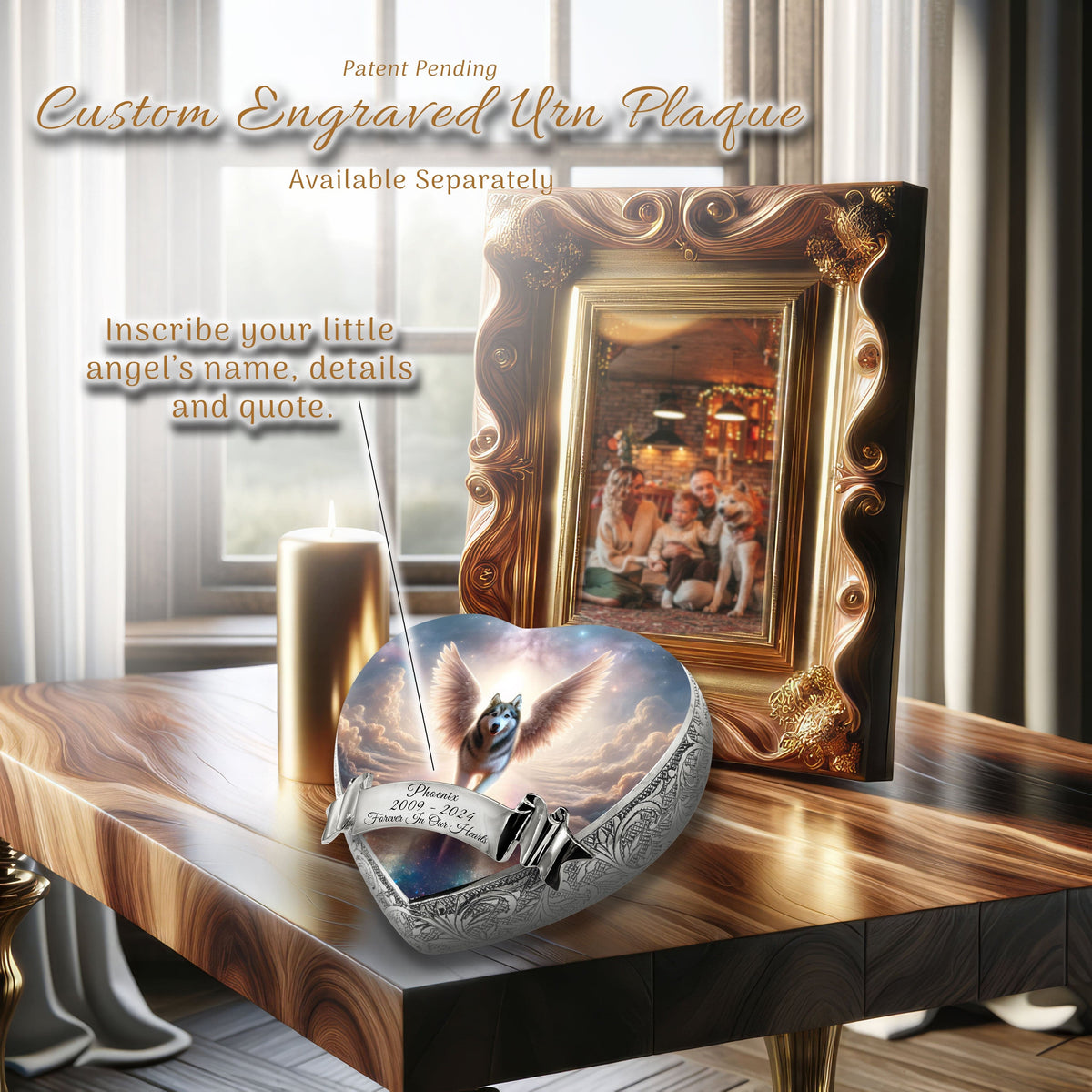 Eternal Elegance Dog Urns Husky - Rainbow Bridge Dog Urn