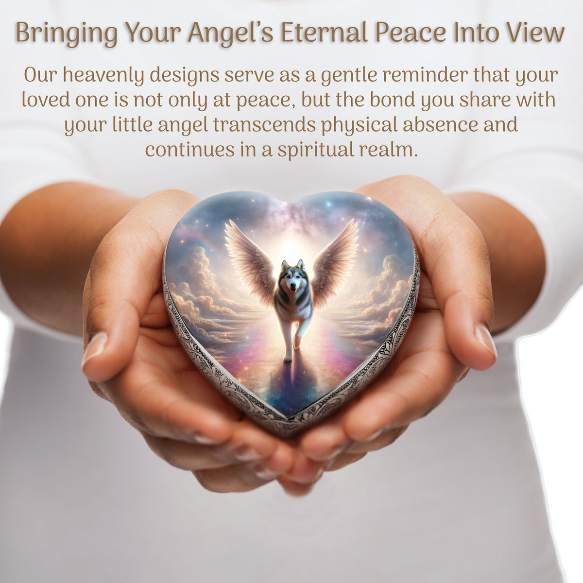Eternal Elegance Dog Urns Husky - Rainbow Bridge Dog Urn