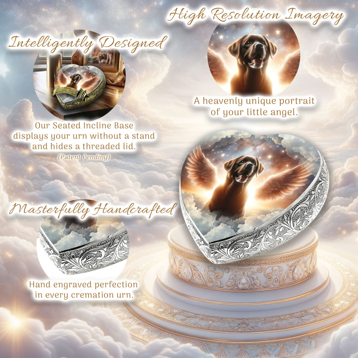 Eternal Elegance Dog Urns Labrador Retriever - Cosmic Bliss Dog Urn