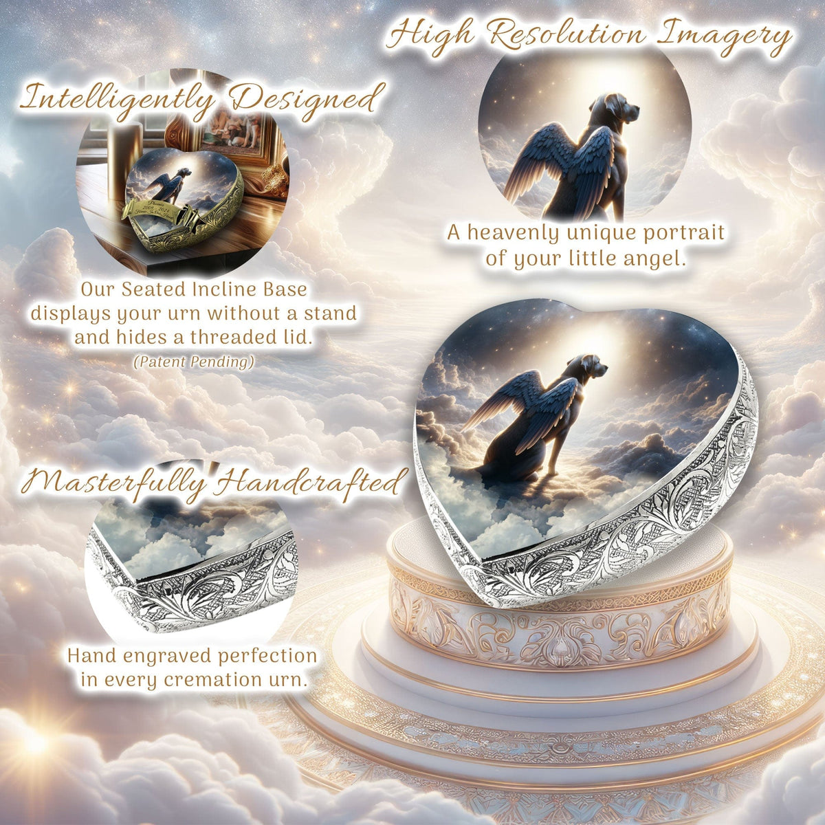 Eternal Elegance Dog Urns Labrador Retriever - Divine Aura Dog Urn