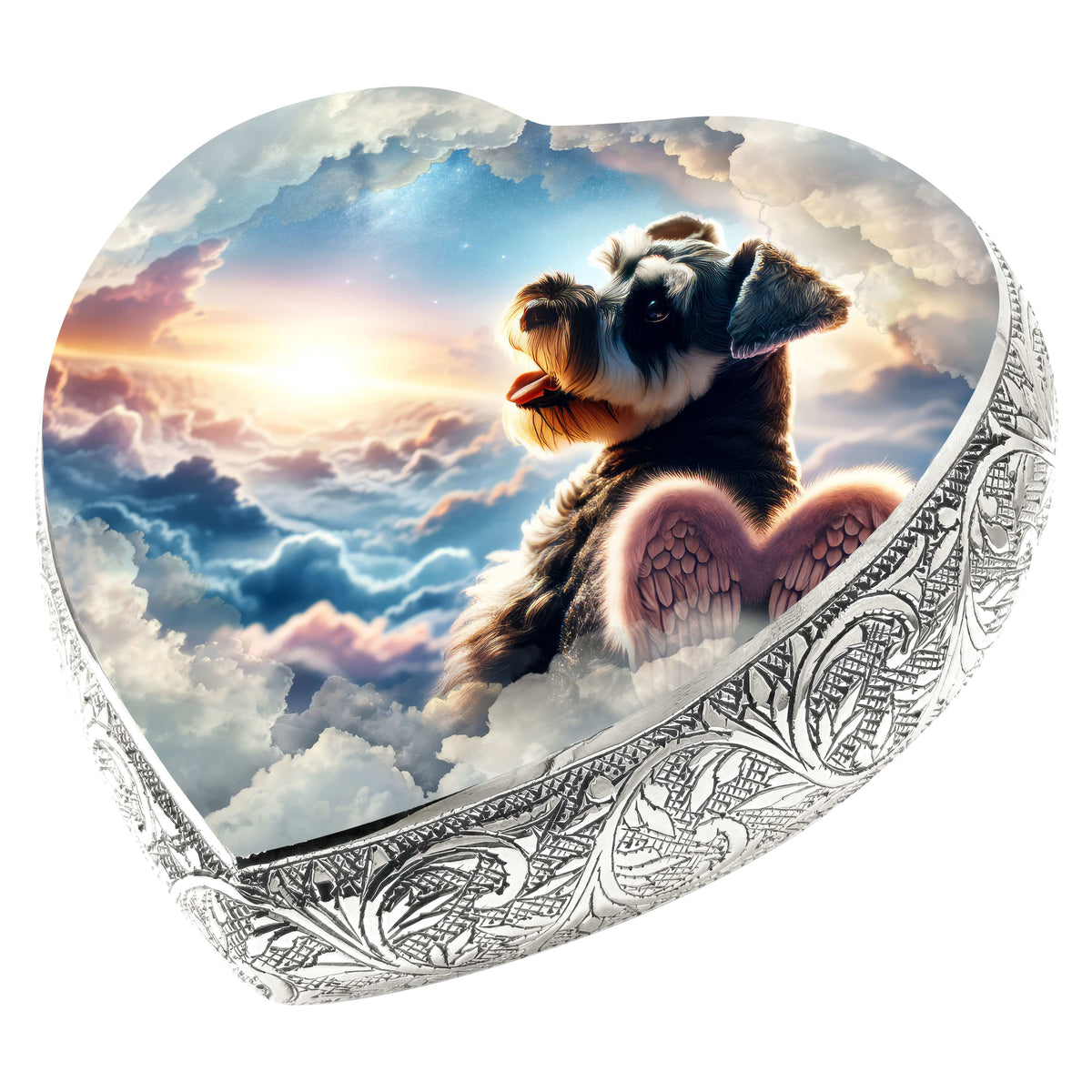 Eternal Elegance Dog Urns Miniature Schnauzer - Galactic Gaze Dog Urn
