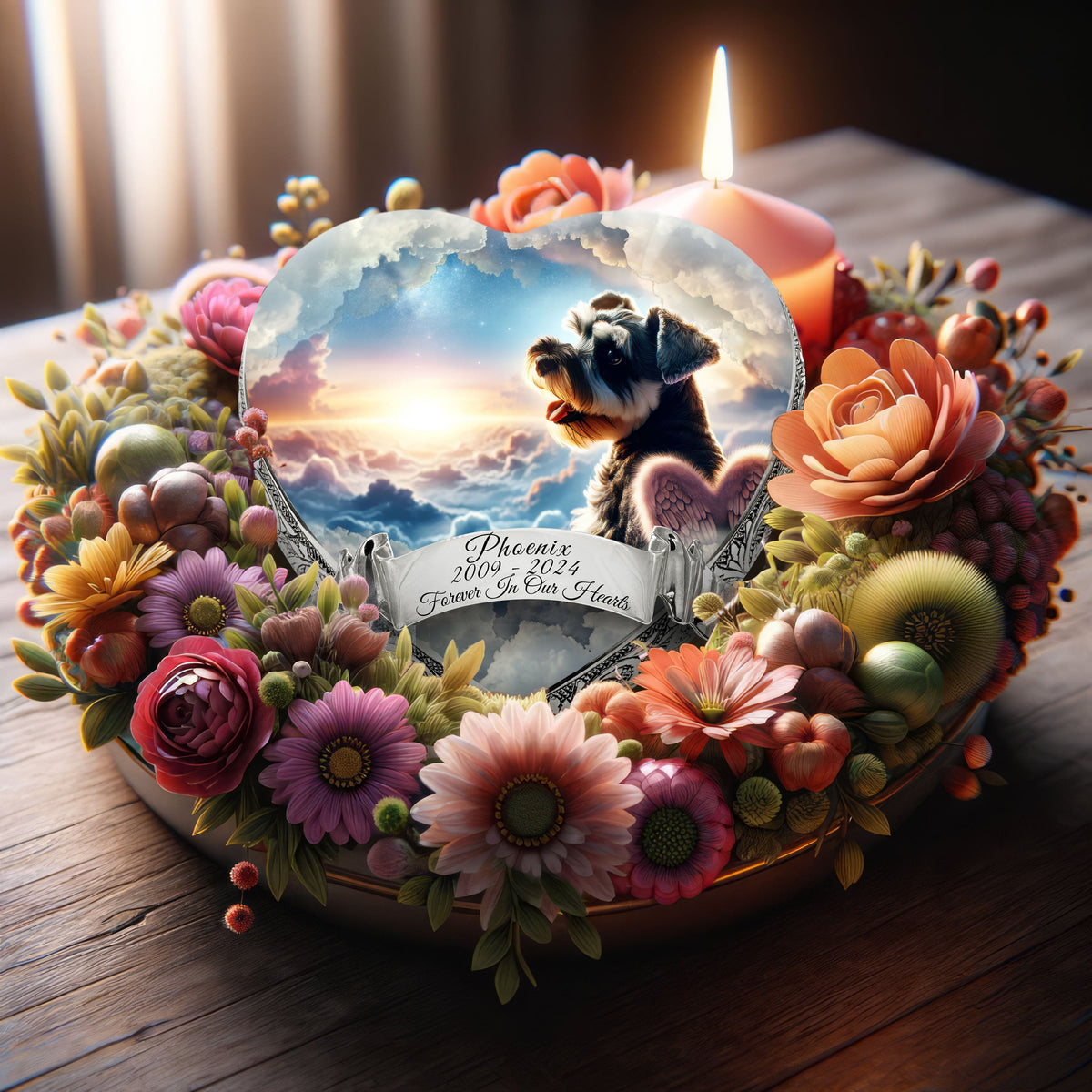 Eternal Elegance Dog Urns Miniature Schnauzer - Galactic Gaze Dog Urn
