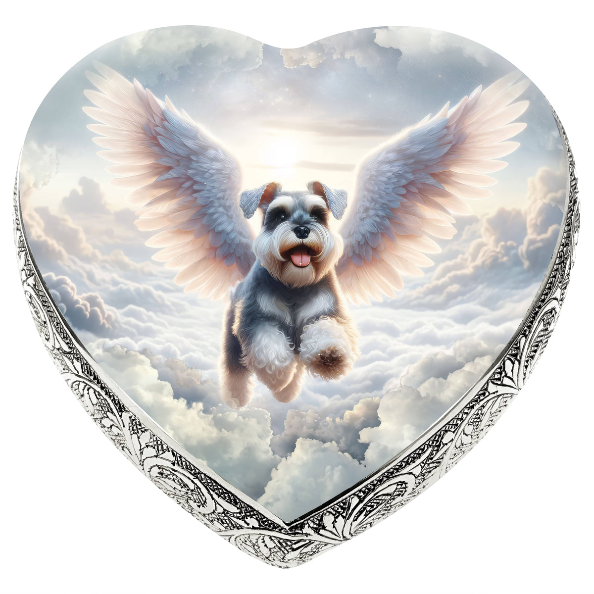 Eternal Elegance Dog Urns Miniature Schnauzer - Stellar Silk Dog Urn