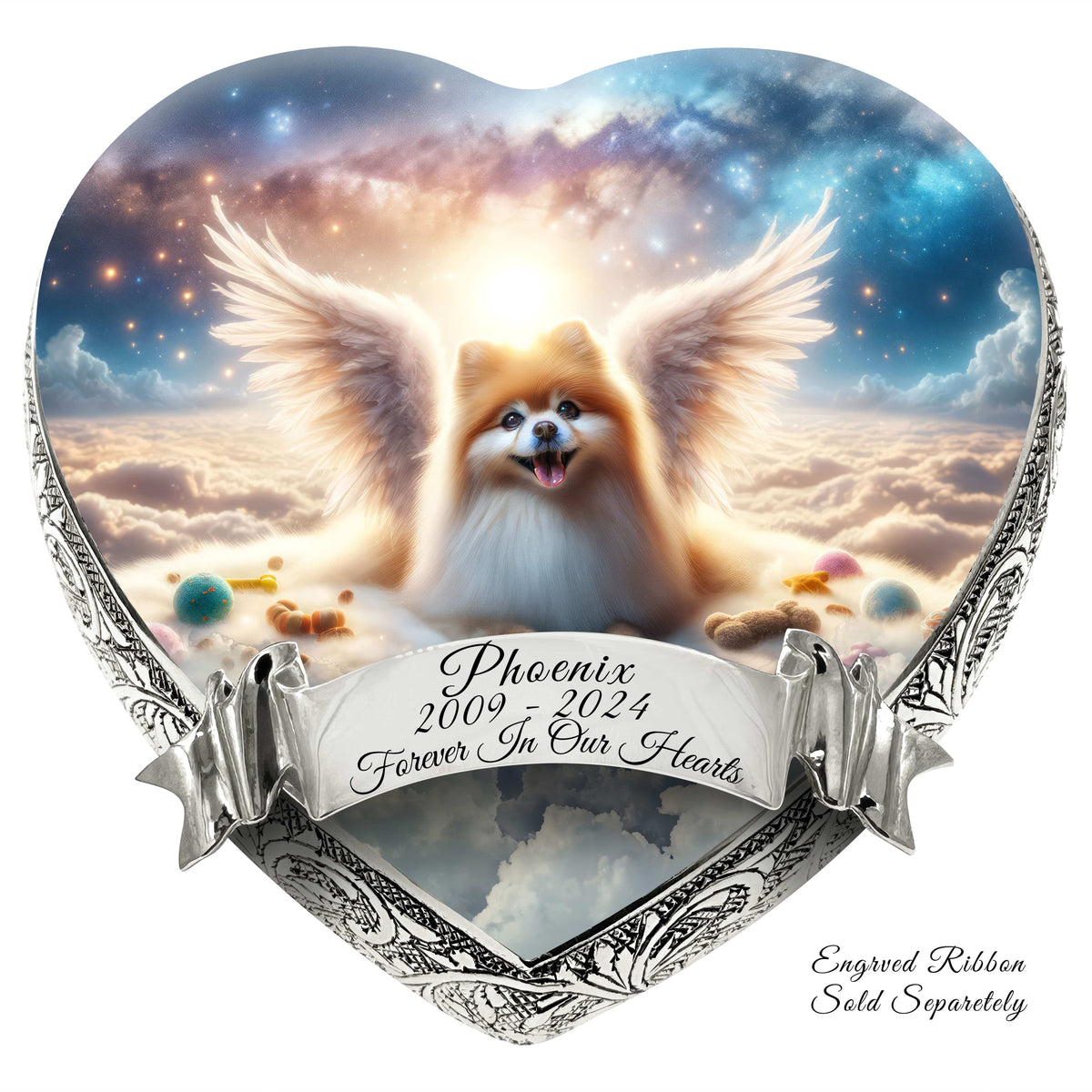 Eternal Elegance Dog Urns Pomeranian - Angelic Light Dog Urn