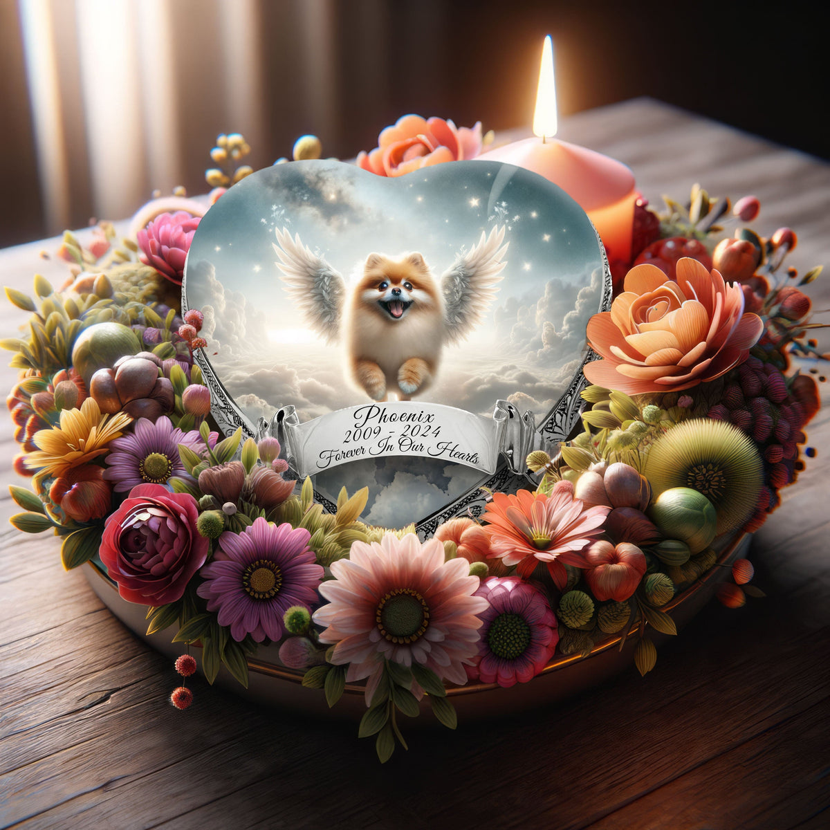 Eternal Elegance Dog Urns Pomeranian - Galaxy Glitter Dog Urn