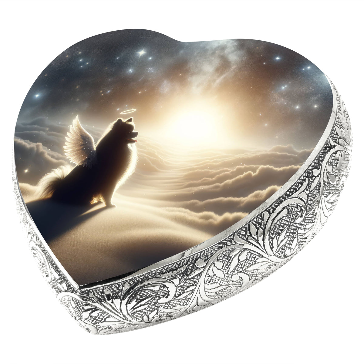 Eternal Elegance Dog Urns Pomeranian - Twilight Haze Dog Urn