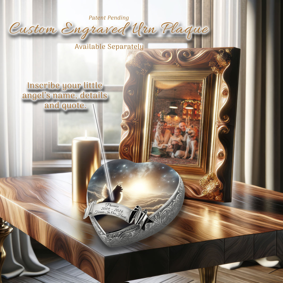 Eternal Elegance Dog Urns Pomeranian - Twilight Haze Dog Urn