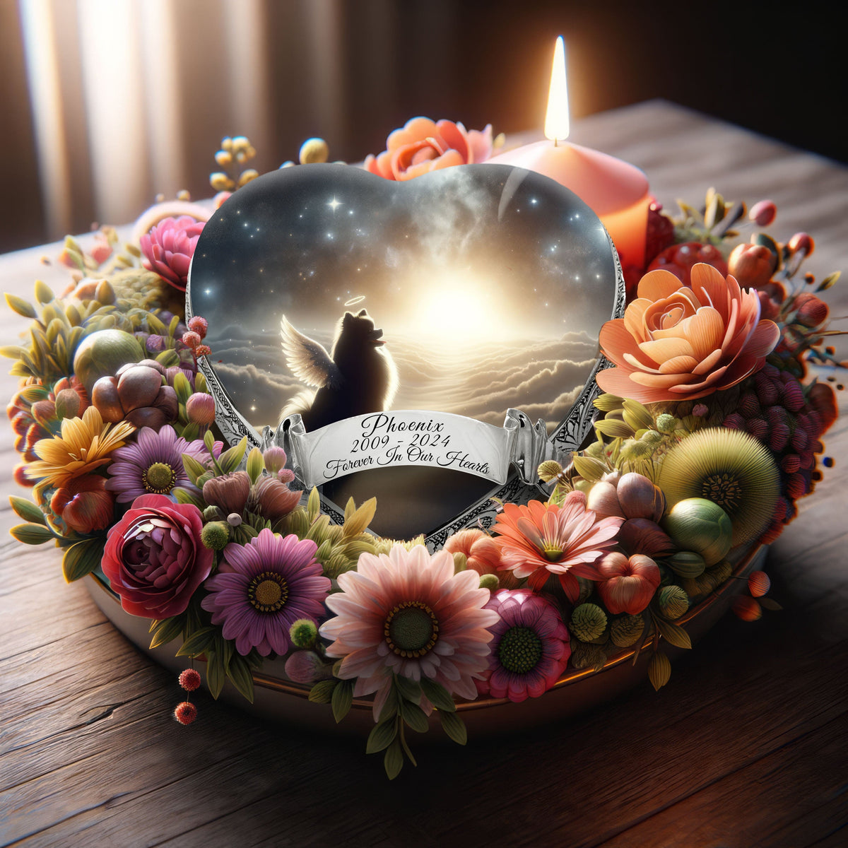 Eternal Elegance Dog Urns Pomeranian - Twilight Haze Dog Urn