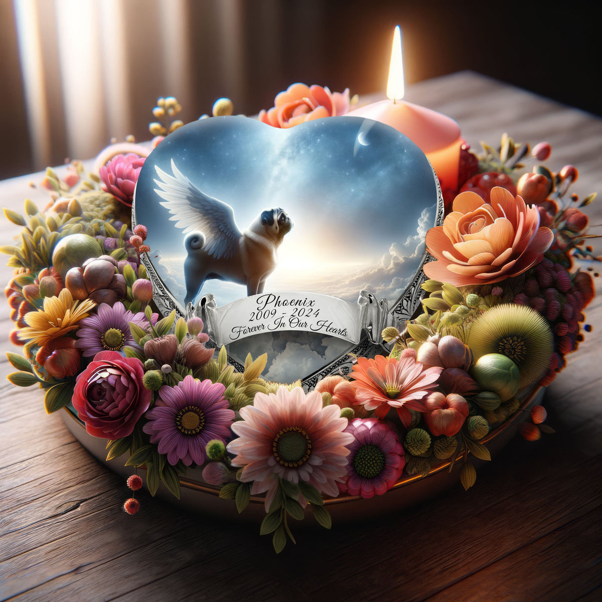 Eternal Elegance Dog Urns Pug - Astral Awe Dog Urn