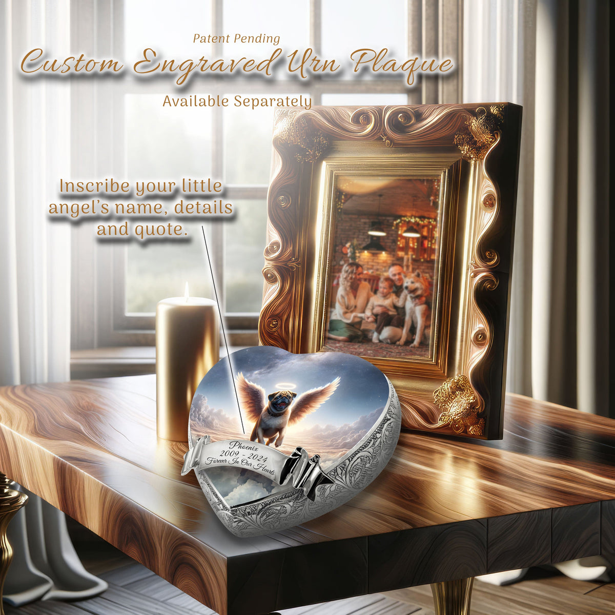 Eternal Elegance Dog Urns Pug - Celestial Cloud Dog Urn