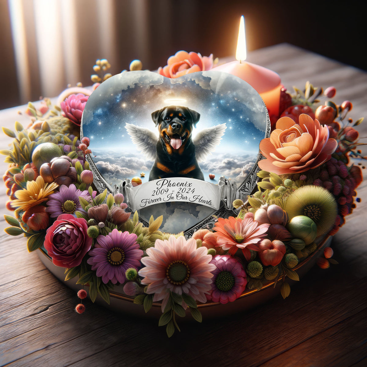 Eternal Elegance Dog Urns Rottweiler - Galaxy Glaze Dog Urn