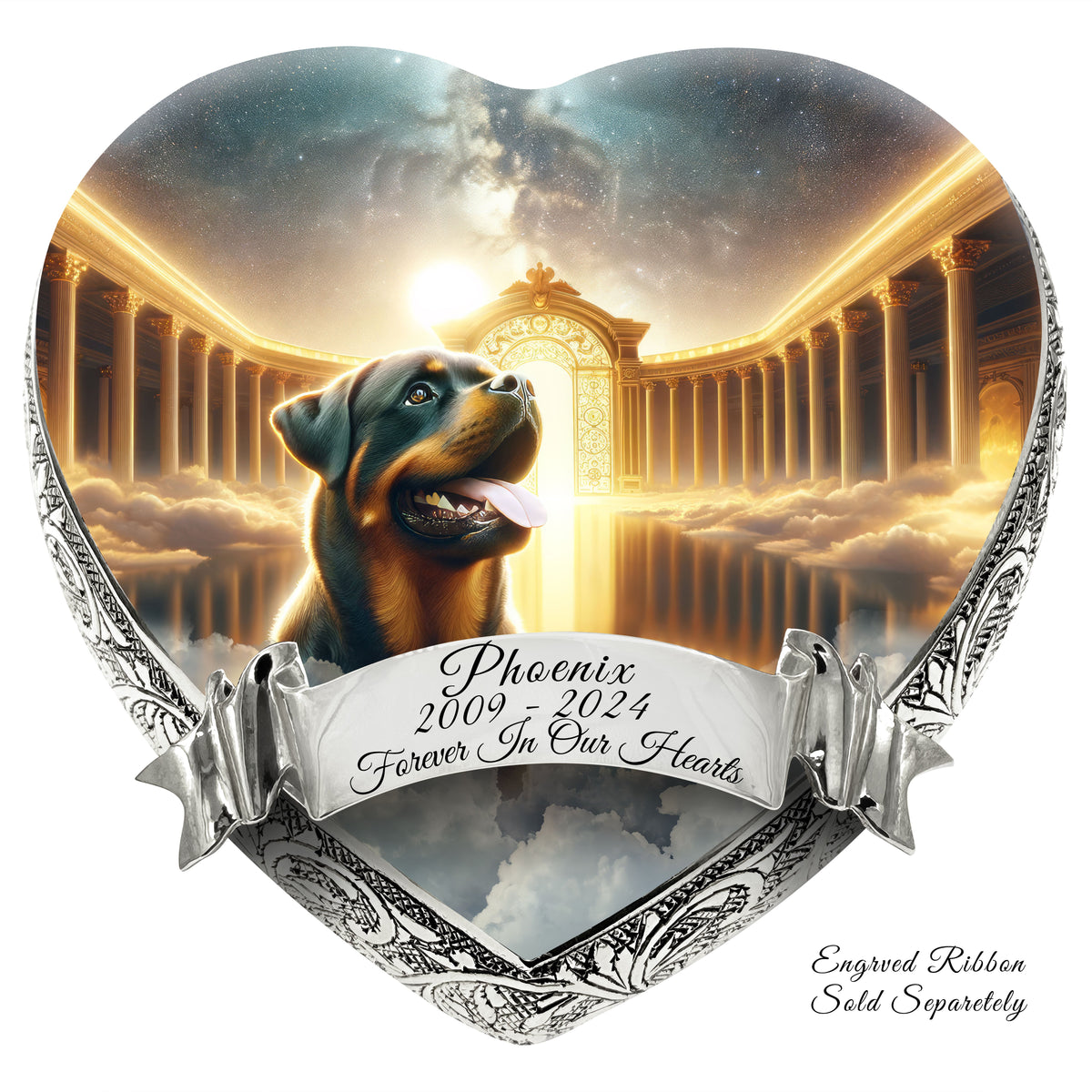 Eternal Elegance Dog Urns Rottweiler - Stellar Symphony Dog Urn