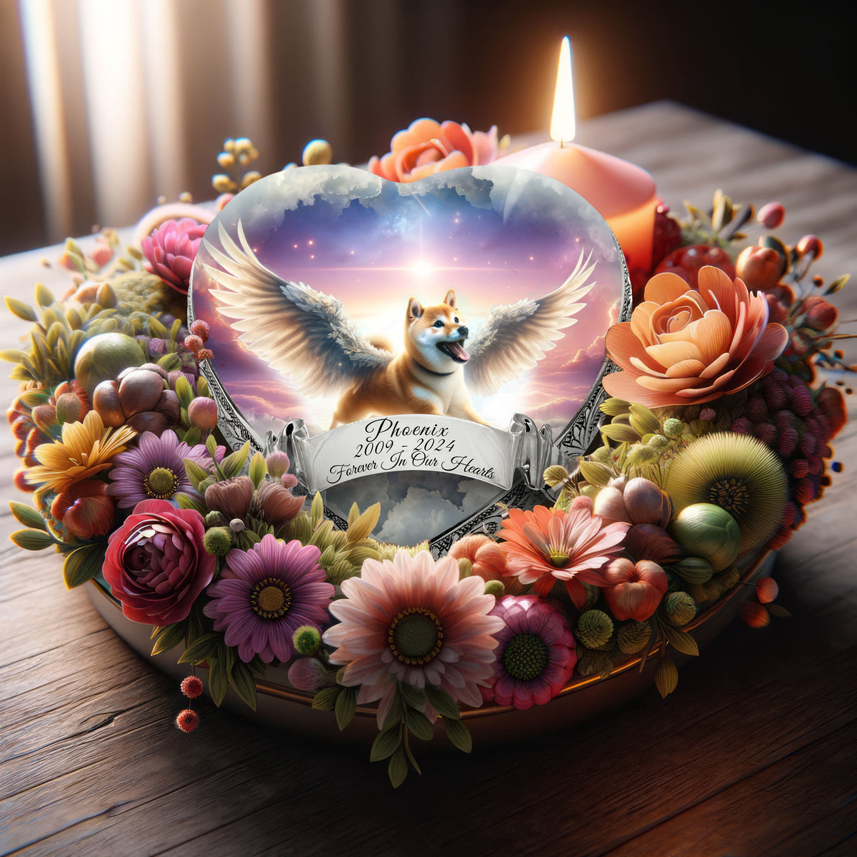 Eternal Elegance Dog Urns Shiba Inu - Paradise Beam Dog Urn