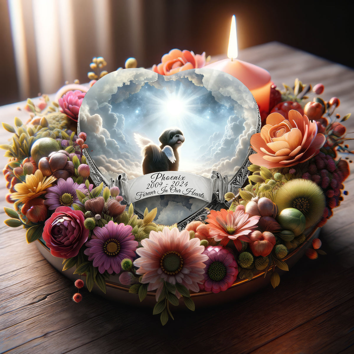 Eternal Elegance Dog Urns Shih Tzu - Astral Mist Dog Urn