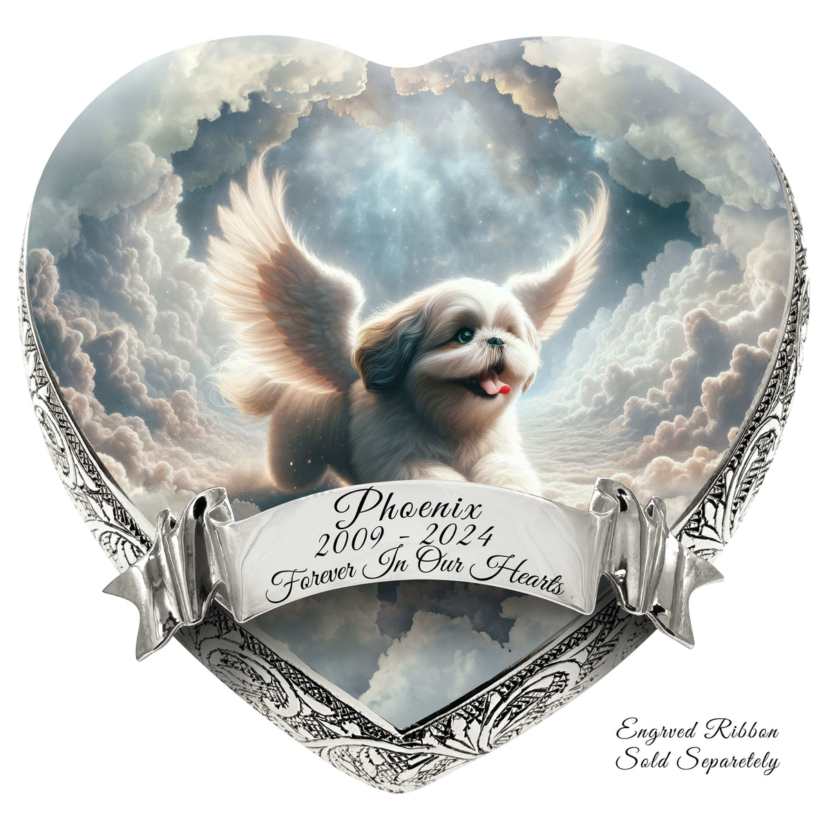 Eternal Elegance Dog Urns Shih Tzu - Cosmic Dawn Dog Urn