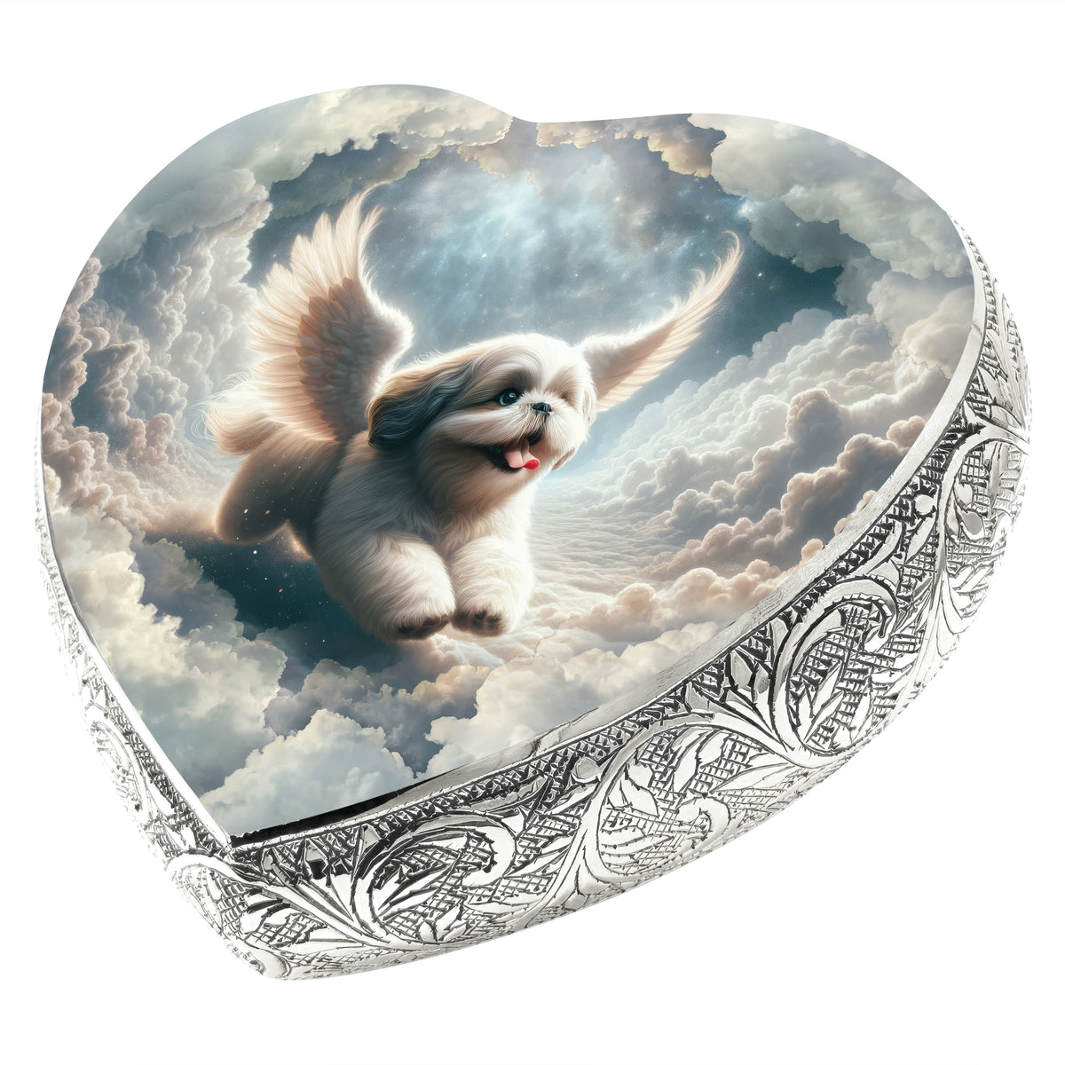 Eternal Elegance Dog Urns Shih Tzu - Cosmic Dawn Dog Urn