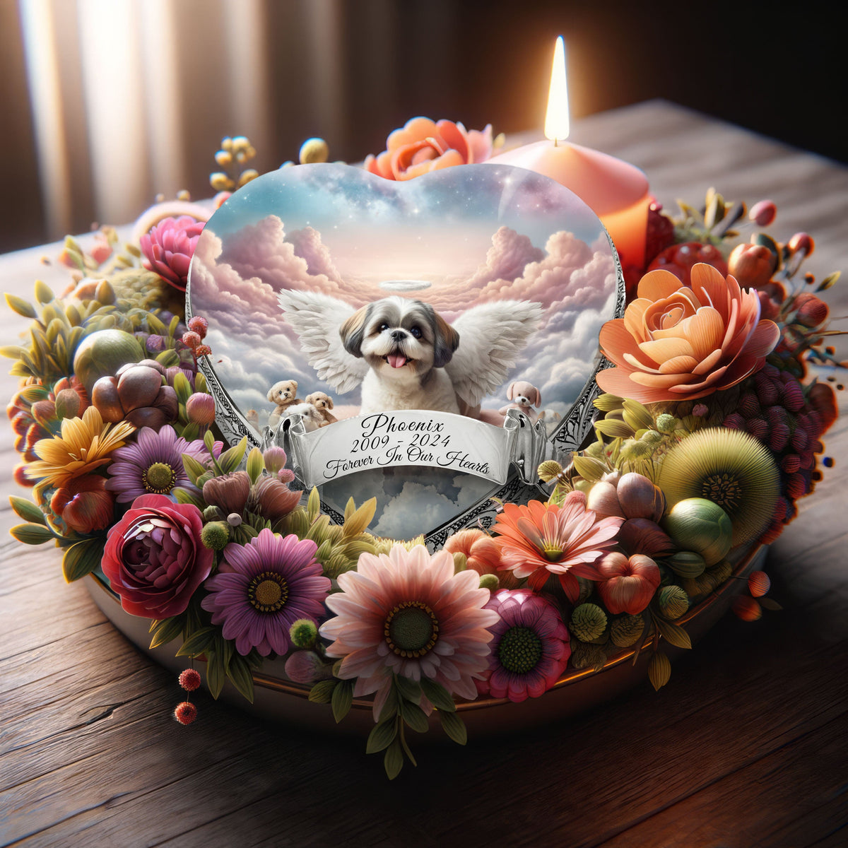 Eternal Elegance Dog Urns Shih Tzu - Paradise Beam Dog Urn